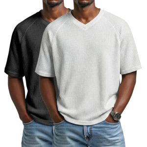 2-Piece Men's Waffle T-Shirt