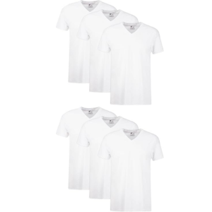 Hanes 6-Pack Men's V-Neck Undershirts
