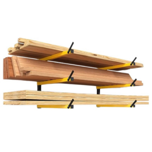 Greener 2-Pack Metal Folding Wall-Mount Lumber Storage Rack