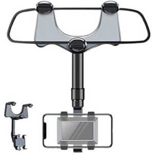 360 Rotatable Rearview Mirror Phone Holder