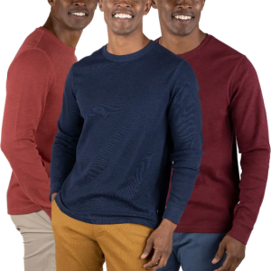 3-Pack Tailor Vintage Performance Stretch Waffle Shirts