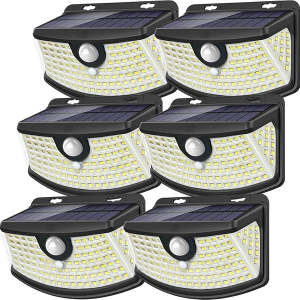 6-Pack Solar Motion Sensor LED Lights