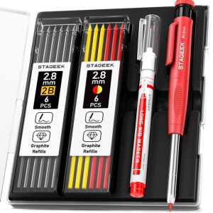 Mechanical Carpenter Pencil Set w/13-Refills