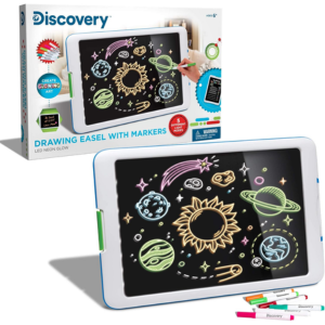 Discovery Kids Neon Glow Drawing Easel