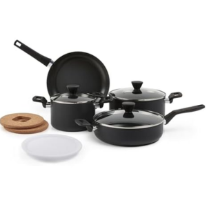Amazon Basics 10-Piece Stackable Cookware Set