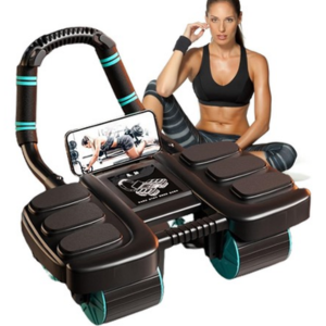Automatic Rebound 4-Wheel Ab Roller