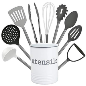 10-Piece Nylon Utensil Set w/Holder