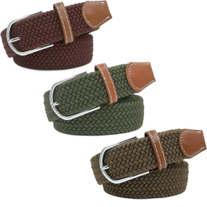 3-Pack Golf Braided Belts