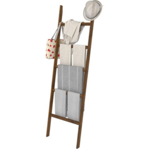5-Tier Bamboo Ladder Towel Drying Rack