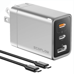 EcoFlow 65W GaN USB C Power Adapter w/Cable