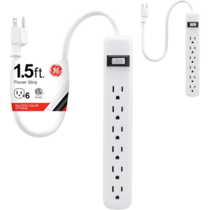 2-Pack GE 6-Outlet Power Strip