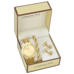 London Fog Watch, Bracelet & Cuff Link Set