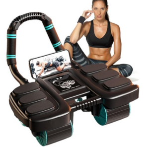 Automatic Rebound 4-Wheel Ab Roller