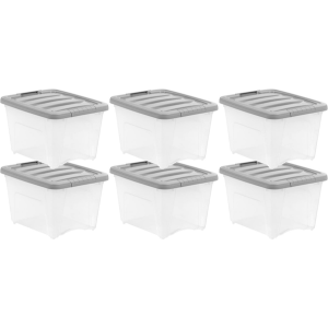 Amazon Basics 6-Pack 19Qt. Storage Containers