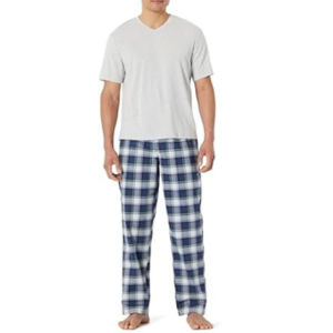 Amazon Essentials Men's Poplin Pajama Set
