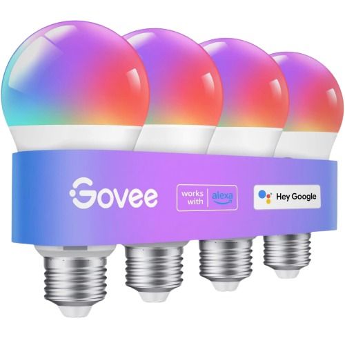 Govee 4-Pack Smart Color Changing Light Bulbs