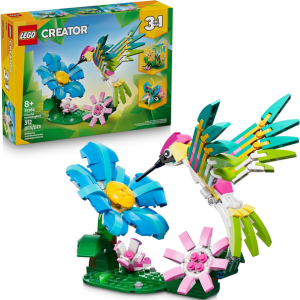 LEGO 312-Piece Wild Animals: Colorful Hummingbird Building Toy