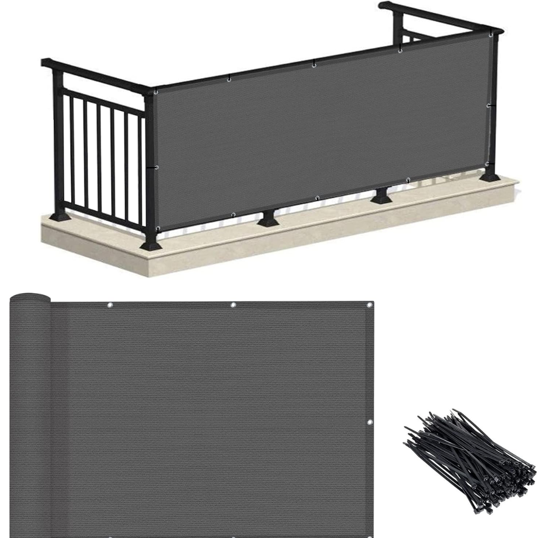 Weather-Resistant 10' Balcony Privacy Screen