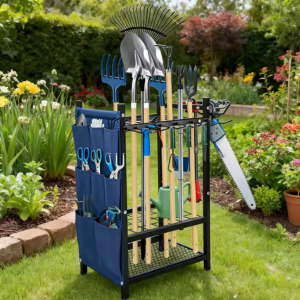 3-Tier Multifunctional Tool Rack w/Hooks