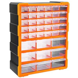 Amazon Basics 39-Drawer Wall Mount Storage Organizer