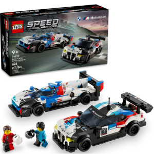 LEGO 676-Piece BMW M4 GT3 & M Hybrid V8 Race Cars Building Set