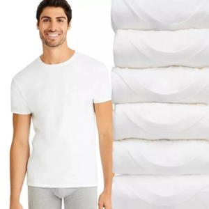 Hanes 6-Pack Men's Tagless T-Shirt