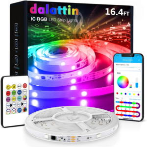 IC+RGB 16' Indoor LED Strip Lights w/App & Music Sync