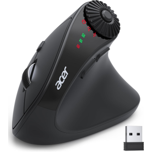 Acer Ergonomic Wireless Mouse w/Side Scroll Wheel