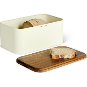 Amazon Basics Carbon Steel Bread Box w/Lid