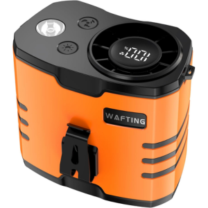 Portable 10-Speed 10,000mAh Waist Fan w/LED Light