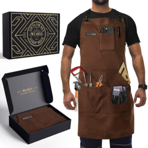 Multi-Pocket Woodworking Canvas Apron