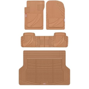 Motor Trend Rubber Car Floor Mat Set