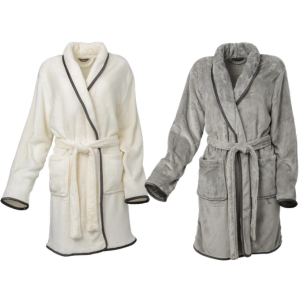 Ardour Pipe Hem Velvet Robe