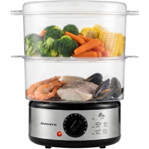 Ovente 2-Tier 5Qt Electric Food Steamer