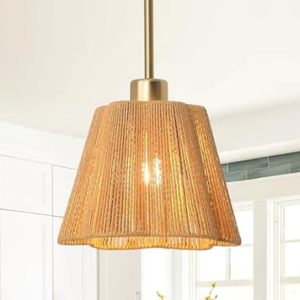 Boho Rustic Rattan Chandelier
