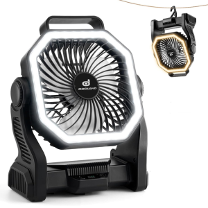 Rechargeable 20000mAh Camping Fan w/Lantern