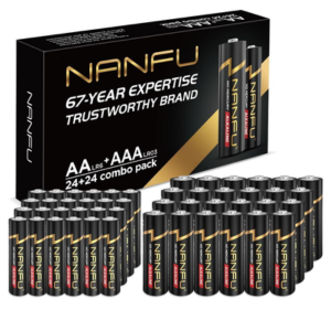Nanfu 48-Count AA & AAA Alkaline Batteries