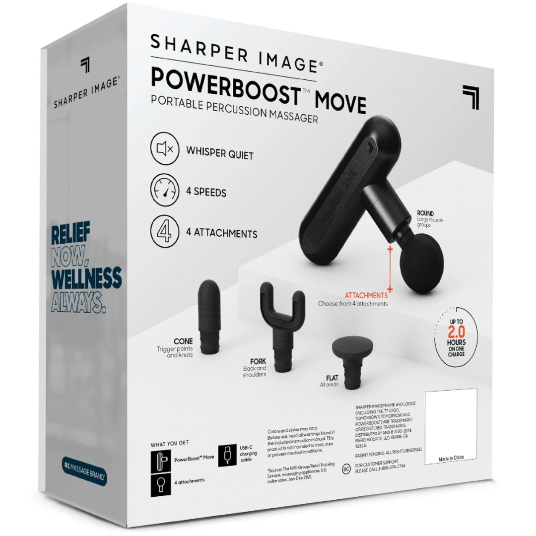 Sharper Image Portable Percussion Massager Gun
