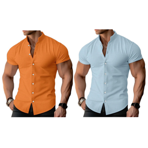 2-Pack Men's Soft Linen Shirt