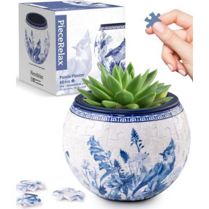 PieceRelax 80-Piece 3D Puzzle Flower Pot