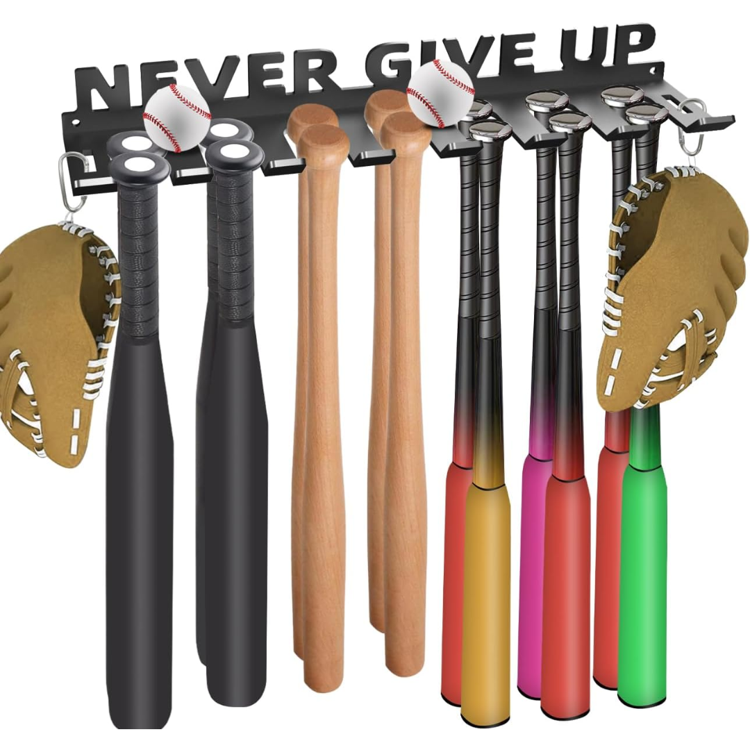 Wall Mount Baseball Bat Holder