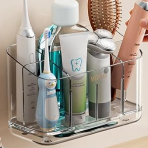 Wall-Mount 5-Slot Toothbrush Holder