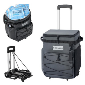 Collapsible 72-Can Rolling Cooler Bag