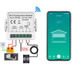 Smart WiFi Garage Door Opener w/App