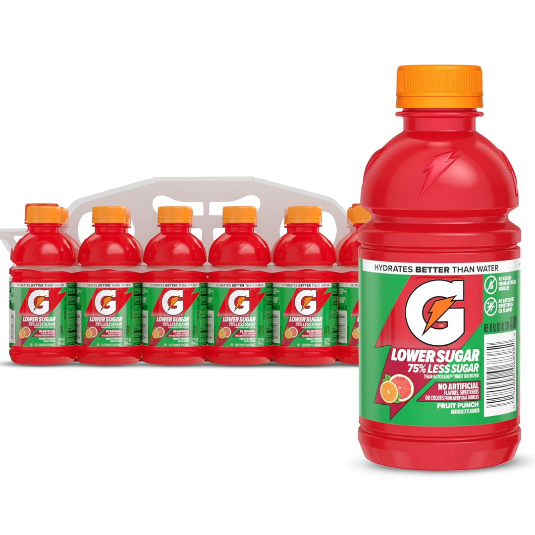 Gatorade 12-Pack Lower Sugar Fruit Punch Drink